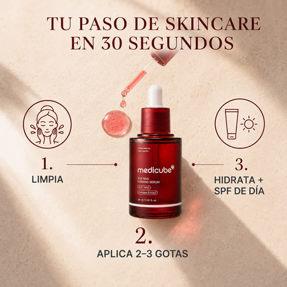 Medicube EGF NAD+ Firming Serum | Sérum facial y cuello 30 ml