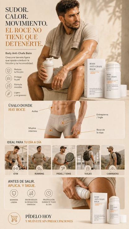 Body Antichafe Balm - Bálsamo Anti Fricción